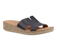 Women's Hush Puppies Eloise Leather Mule Wedge Slip On Sandals Ladies UK 3-8