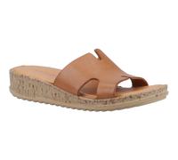 Women's Hush Puppies Eloise Leather Mule Wedge Slip On Sandals Ladies UK 3-8