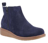 Womens Hush Puppies Libby Wedge Heel Casual Zip-Up Ankle Boots Sizes 4 to 8