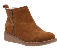 Womens Hush Puppies Libby Wedge Heel Casual Zip-Up Ankle Boots Sizes 4 to 8