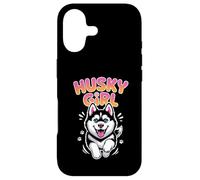 Womens Husky Girl Cute Cartoon for Pet Siberian Dog Owners Case for iPhone 17