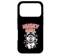 Womens Husky Girl Cute Cartoon for Pet Siberian Dog Owners Case for iPhone 17 Pro