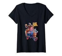 Womens Hustle Mode Activated Gig Worker Comedy V-Neck T-Shirt