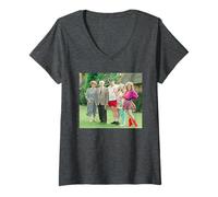 Womens Hyacinth Bucket & Co Keeping Up Appearances Cast V-Neck T-Shirt