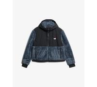 Superdry Super Soft Hybrid Full Zip Sweatshirt Blue XS Woman