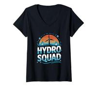 Women's Hydro Squad Renewable Energy Water V-Neck T-Shirt