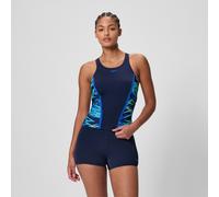 Women's Hyperboom Splice Tankini Set Navy/Green - 34 Peacoat/Pale Clover 34