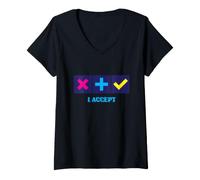 Women's I Accept Squishy Trade Real Life Fidget Trading Teacher Gift V-Neck T-Shirt