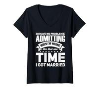 Women's I Admit I was Wrong When I got Married Ex-Husband V-Neck T-Shirt