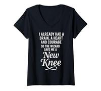 Womens I Already Had A Brain A Heart and Courage So The Wizard Gave V-Neck T-Shirt
