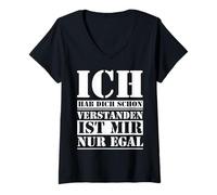 Womens I Already Understood You I just Don't Care V-Neck T-Shirt