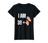 Womens I Am 39 Plus 1 - Funny Finger Polished Nail 40th Birthday T-Shirt