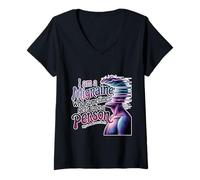 Womens I Am A Migraine Who Sometimes Gets to Be A Person V-Neck T-Shirt