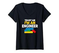 Women's I Am an Engineer | Civil Construction Humor Men V-Neck T-Shirt