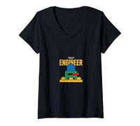 Women's I Am an Engineer | Retro Math Science Humor Pro V-Neck T-Shirt