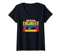 Women's I Am an Engineer | Sarcastic STEM Professional V-Neck T-Shirt