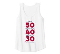 Womens I Am I'm 50 Years Old Im Fifty Fiftieth 50th Birthday Decor Tank Top