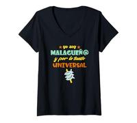 Womens I am Malagueño Universal V-Neck T-Shirt