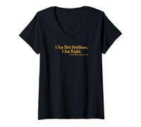 Women's I Am Not Stubborn. I Am Right. Irish Woman V-Neck T-Shirt