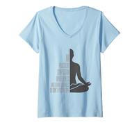 Women's I Am Practising Mindfulness Compassion and Loving Kindness V-Neck T-Shirt