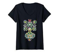 Women's I am Proud to be Berber - Kabyle Motifs V-Neck T-Shirt