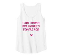 Womens I am Simply My Father's Female Son Tank Top