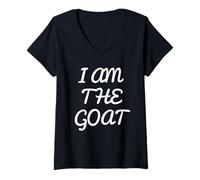 Women's I Am The Goat V-Neck T-Shirt