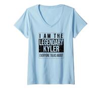Womens I am The Legendary Shirt, Gift idea for Kyler V-Neck T-Shirt