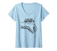 Women's I Am The Secret Ingredient Chef Fun V-Neck T-Shirt