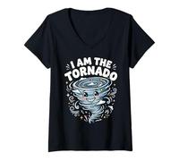Women's I Am The Tornado V-Neck T-Shirt