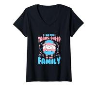 Womens I Am the Trans-Sheep of the Family V-Neck T-Shirt