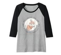 Womens I Am The Vine You Are The Branches Abide In Me John 15:4-5. Raglan Baseball Tee