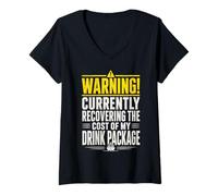 Women's I Bought The Drink Package Cruise Vacation Drinking Humor V-Neck T-Shirt