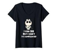 Women's I Can See But I Can't It's Complicated V-Neck T-Shirt