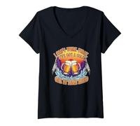 Womens I Can’t Work Today - I’ve Got a Cold… One in Each Hand V-Neck T-Shirt