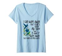 Womens I can Wipe Away The tears from My Eyes V-Neck T-Shirt