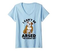 Womens I can't be arsed today V-Neck T-Shirt