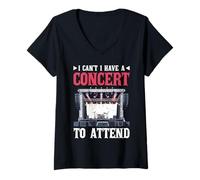 Womens I Can't I Have A Concert To Attend Music Fan Priority -- V-Neck T-Shirt