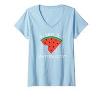 Womens I Carried A Watermelon T Shirt | Women's Regular Tee V-Neck T-Shirt