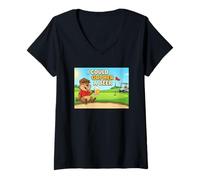 Women's I Could go for a Beer Gopher and Golf V-Neck T-Shirt