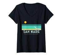 Womens I’d Rather Be In San Marie V-Neck T-Shirt