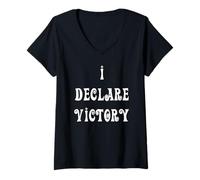 Women's I Declare Victory V-Neck T-Shirt