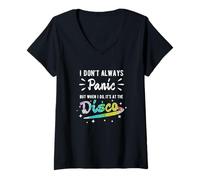 Women's I Don't Always Panic But When I Do, It's At The Disco V-Neck T-Shirt