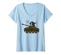 Women's I Don't Belong in a Tank Dolphin V-Neck T-Shirt