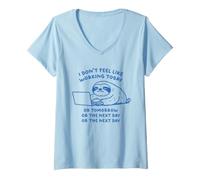 Women's I Don't Feel Like Working Today V-Neck T-Shirt