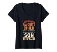 Womens I Don't Have A Favorite Child But If I Did It Would Most V-Neck T-Shirt