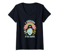 Womens I Dream in Dos Idiomas Bilingual Teacher ESL Multilingualism V-Neck T-Shirt