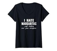 Women's I Hate Margaritas - Just Kidding Can You Imagine? V-Neck T-Shirt