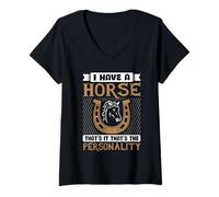 Womens I Have a Horse That’s It, That’s The Personality V-Neck T-Shirt