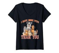 Womens I Have More Pets Than You Beekeeper Honey Jokes - V-Neck T-Shirt